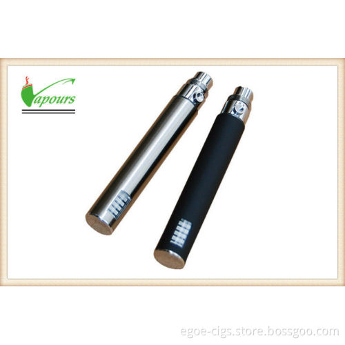 900mah Silver Variable Voltage Ecig Ego V With Led Screen